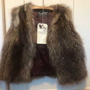 Authentic Vintage Raccoon Fur Vest!